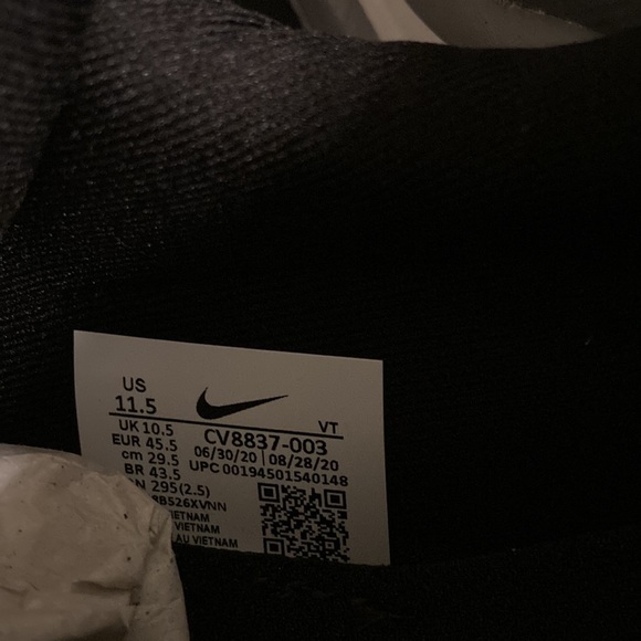 Nike Mens Airmax Zephyr Sneakers - Smoke grey/black/photon dust/siren red - Picture 12 of 13